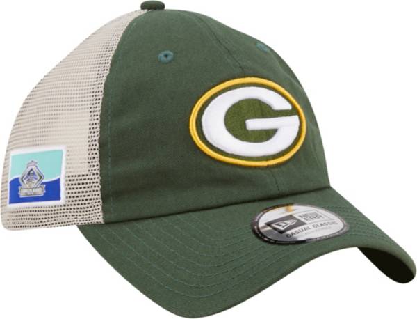 New Era Men's Green Bay Packers Flag 9Twenty Green Trucker Hat