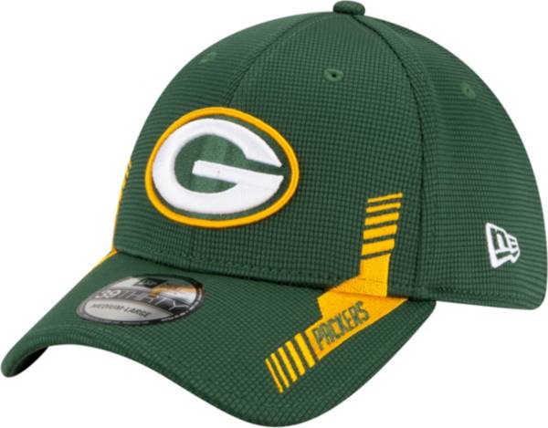 New Era Men's Green Bay Packers Sideline 2021 Home 39Thirty Green Stretch Fit Hat