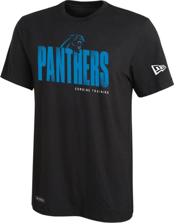 New Era Men's Carolina Panthers Combine Hash Black T-Shirt
