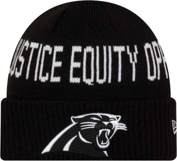 New Era Men's Carolina Panthers Social Justice Black Knit