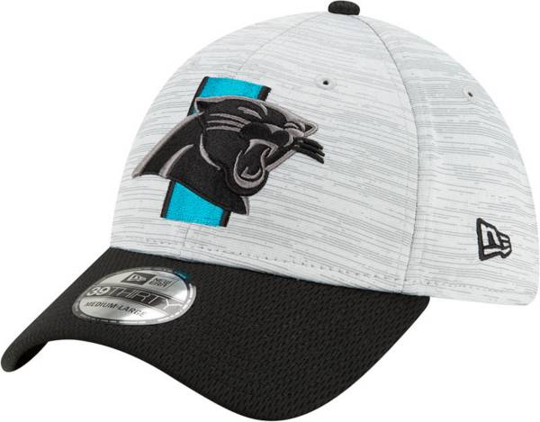 New Era Men's Carolina Panthers Grey Sideline 2021 Training Camp 39Thirty Stretch Fit Hat