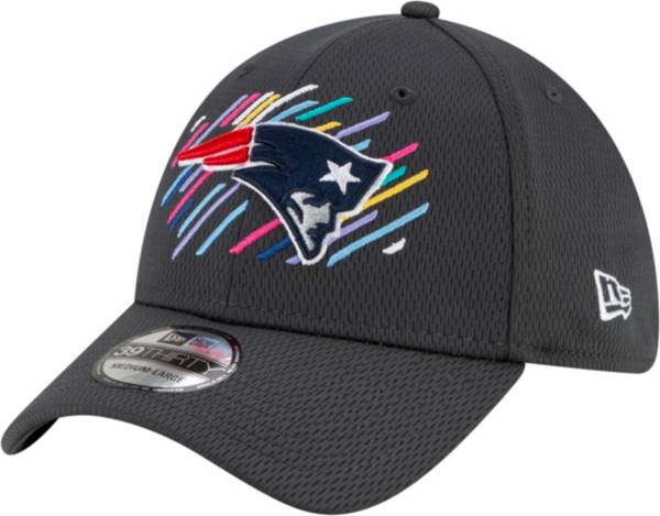 New Era Men's New England Patriots Crucial Catch 39Thirty Grey Stretch Fit Hat