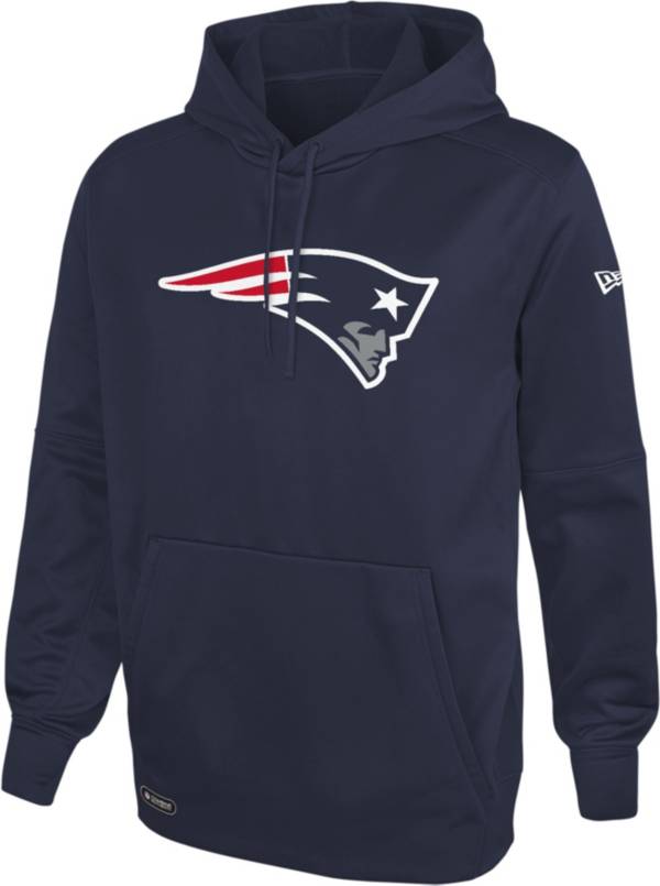 New Era Men's New England Patriots Navy Combine Pullover Logo Hoodie