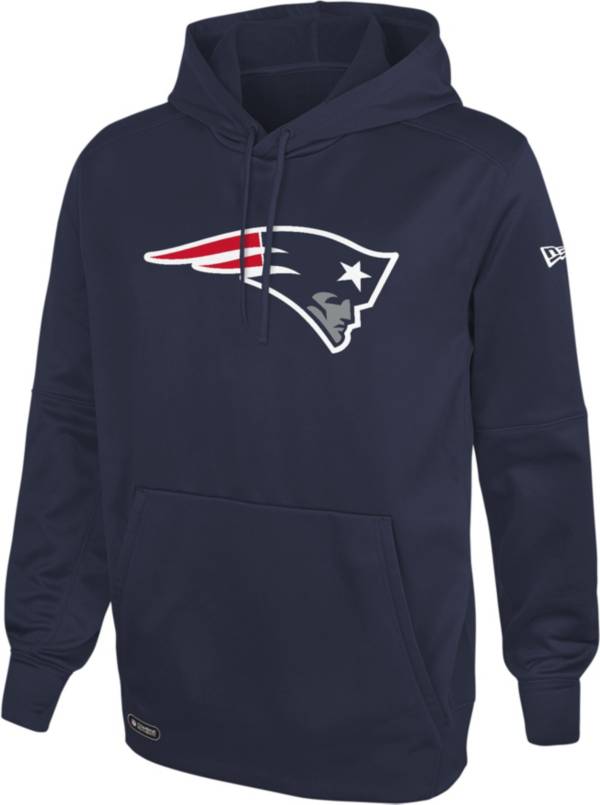 New Era Men's New England Patriots Navy Combine Pullover Logo Hoodie product image