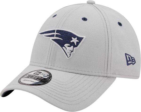 New Era Men's New England Patriots Outline 9Forty Grey Adjustable Hat
