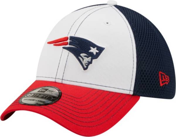 New Era Men's New England Patriots Team Neo 39Thirty White Stretch Fit Hat