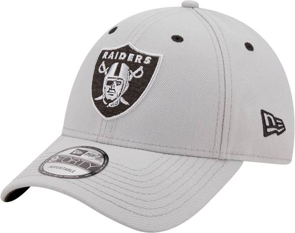 New Era Men's Las Vegas Raiders Outline 9Forty Grey Adjustable Hat