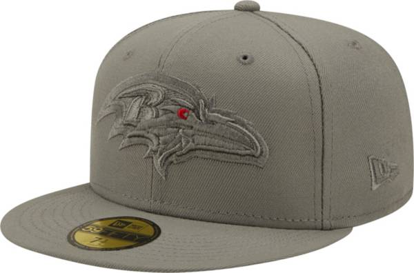 New Era Men's Baltimore Ravens Color Pack 59Fifty Grey Fitted Hat