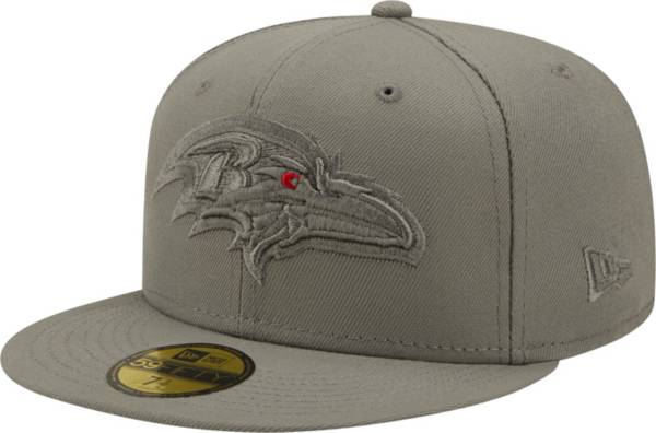 New Era Men's Baltimore Ravens Color Pack 59Fifty Grey Fitted Hat product image