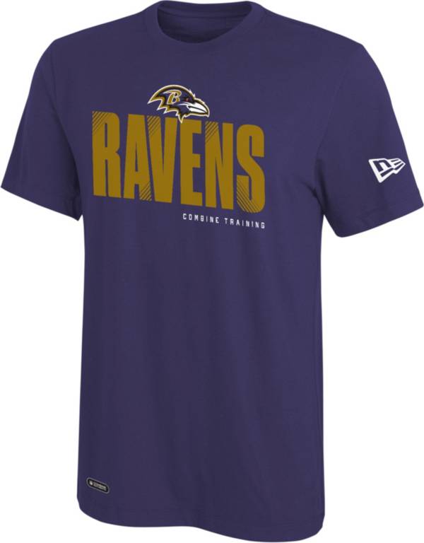 New Era Men's Baltimore Ravens Combine Hash Purple T-Shirt