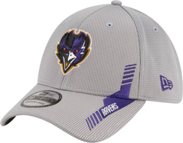 New Era Men's Baltimore Ravens Sideline 2021 Home 39Thirty Grey Stretch Fit Hat