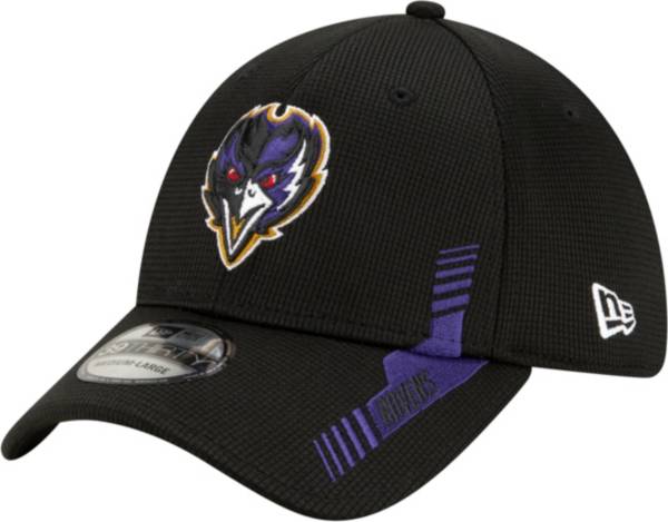 New Era Men's Baltimore Ravens Black Sideline 2021 Home 39Thirty Stretch Fit Hat