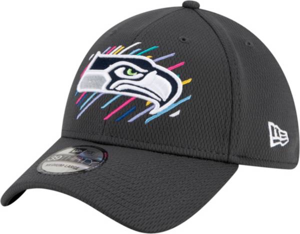 New Era Men's Seattle Seahawks Crucial Catch 39Thirty Grey Stretch Fit Hat