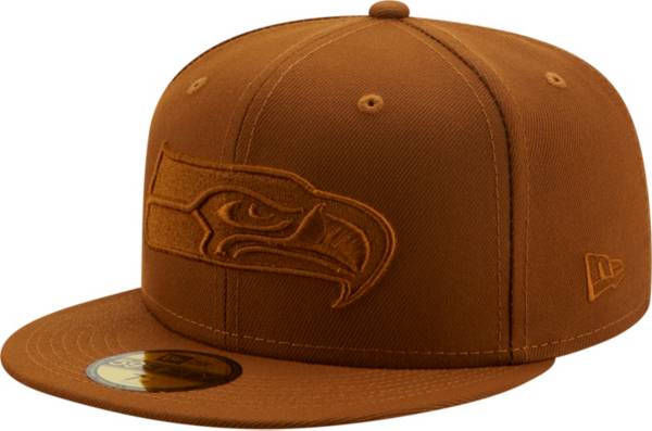 New Era Men's Seattle Seahawks Color Pack 59Fifty Peanut Fitted Hat