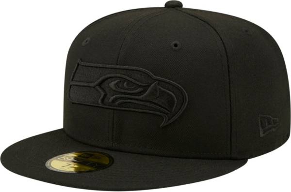 New Era Men's Seattle Seahawks Color Pack 59Fifty Black Fitted Hat