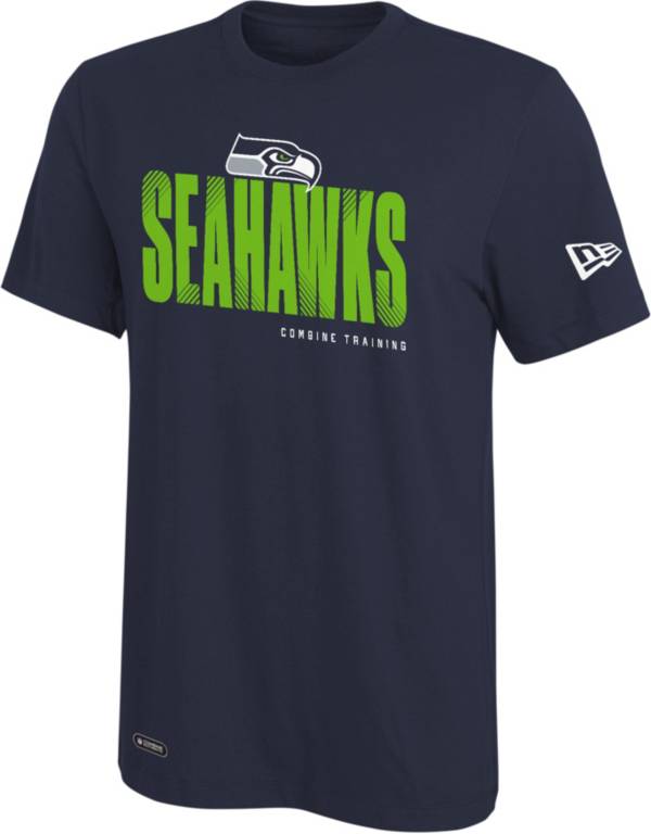 New Era Men's Seattle Seahawks Combine Hash Navy T-Shirt