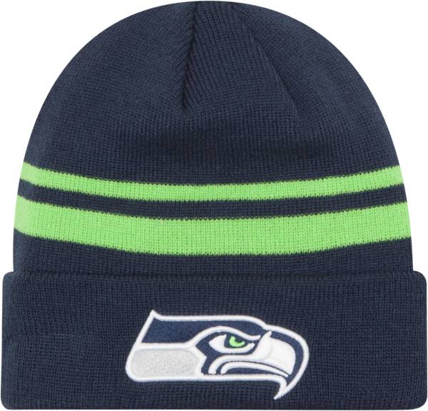 New Era Men's Seattle Seahawks Navy Cuffed Knit
