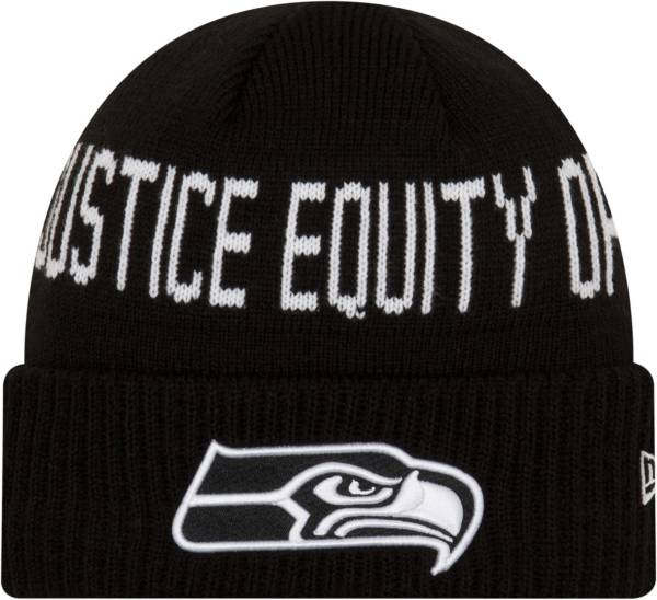 New Era Men's Seattle Seahawks Social Justice Black Knit product image