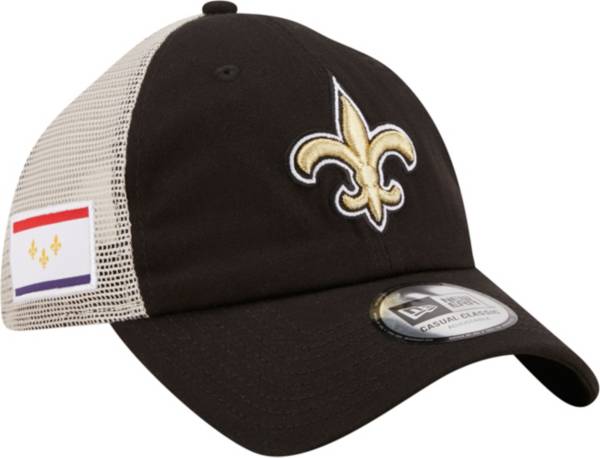 New Era Men's New Orleans Saints Flag 9Twenty Black Trucker Hat