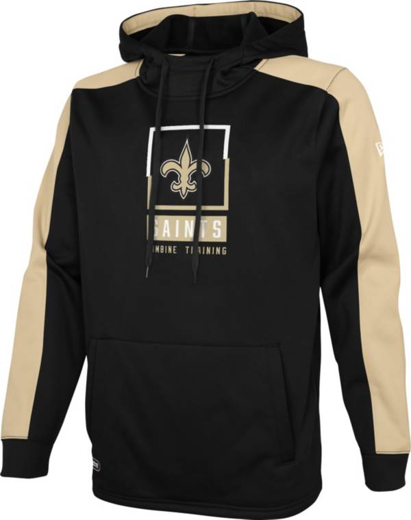 New Era Men's New Orleans Saints Black Combine Rise Pullover Hoodie