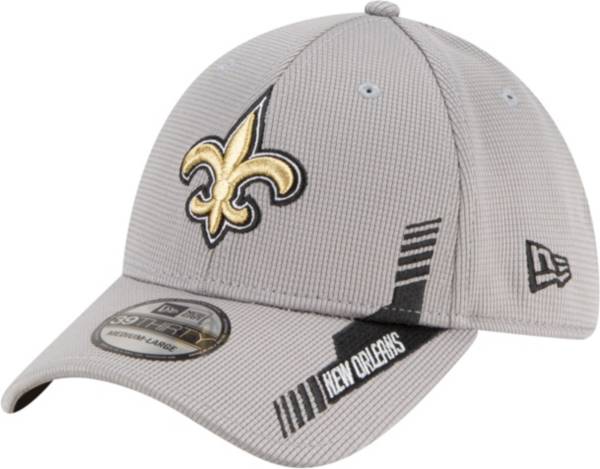 New Era Men's New Orleans Saints Sideline 2021 Home 39Thirty Grey Stretch Fit Hat