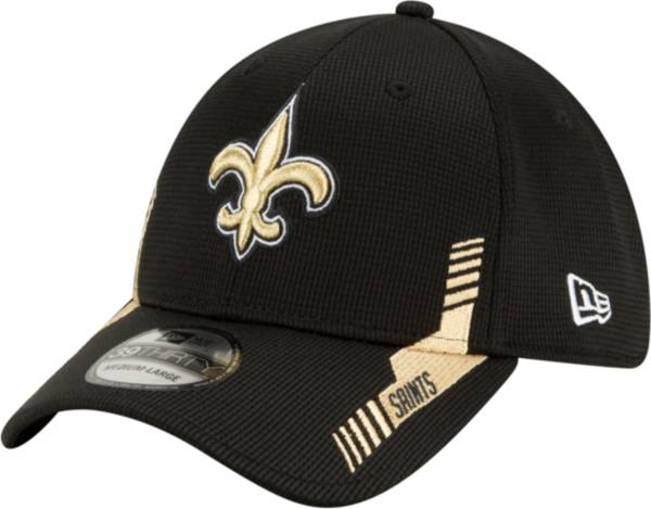 New Era Men's New Orleans Saints Black Sideline 2021 Home 39Thirty Stretch Fit Hat