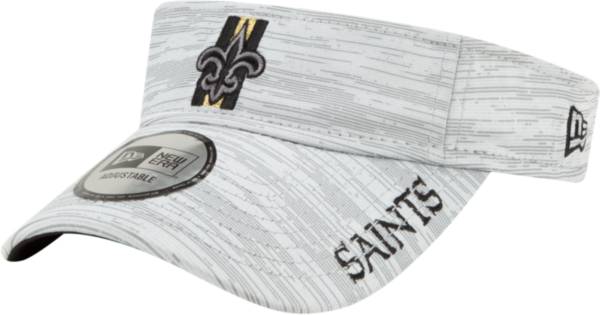 New Era Men's New Orleans Saints Grey Sideline 2021 Training Camp Adjustable Visor