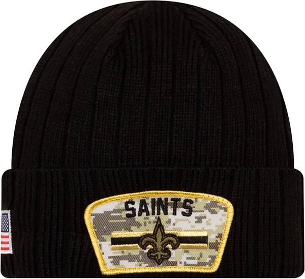 New Era Men's New Orleans Saints Salute to Service Black Knit