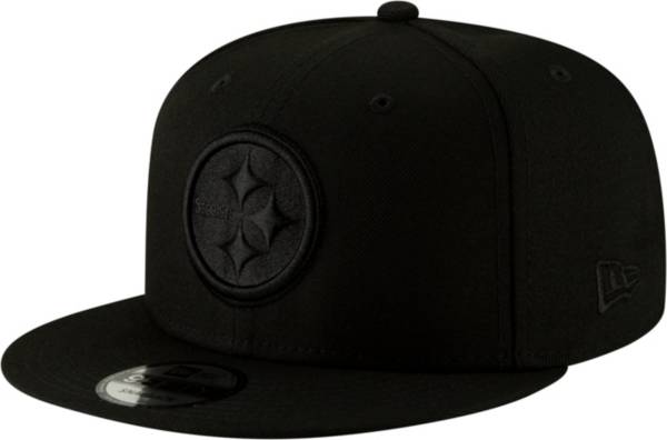 New Era Men's Pittsburgh Steelers Black on Black Basic 59Fifty Fitted Hat