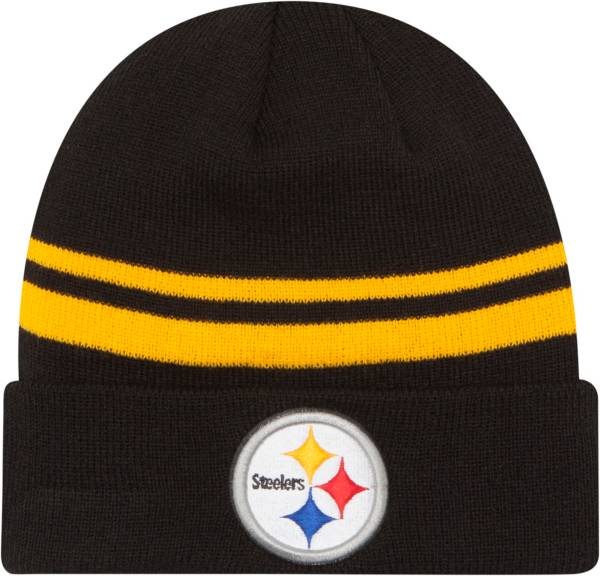 New Era Men's Pittsburgh Steelers Black Cuffed Knit