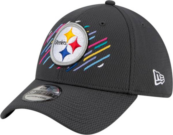 New Era Men's Pittsburgh Steelers Crucial Catch 39Thirty Grey Stretch Fit Hat