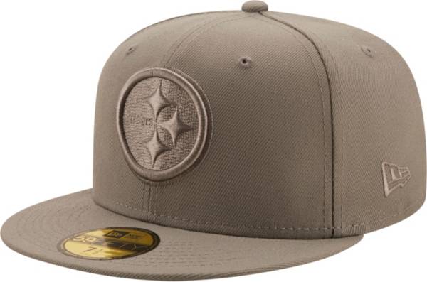 New Era Men's Pittsburgh Steelers Color Pack 59Fifty Grey Fitted Hat