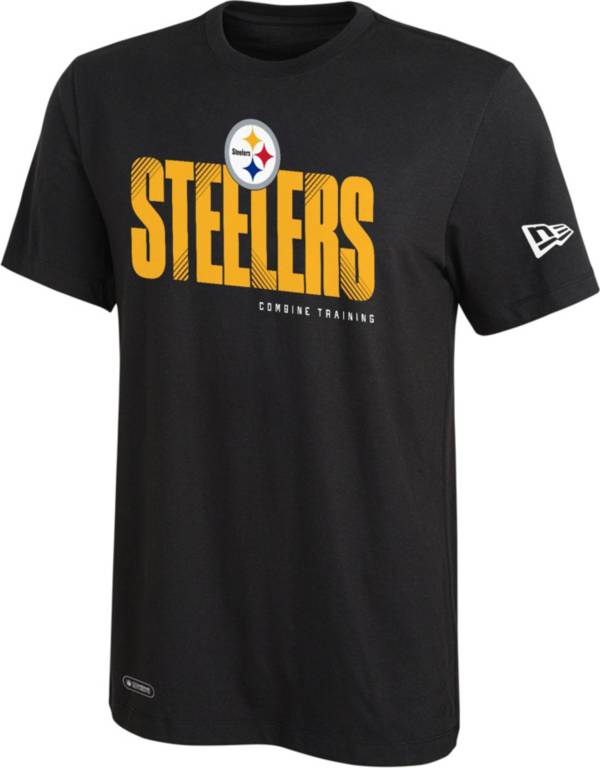 New Era Men's Pittsburgh Steelers Combine Hash Black T-Shirt