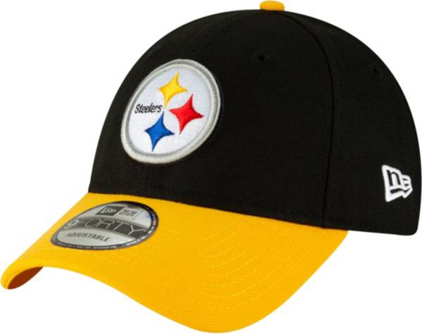 New Era Men's Pittsburgh Steelers Black League 9Forty Adjustable Hat