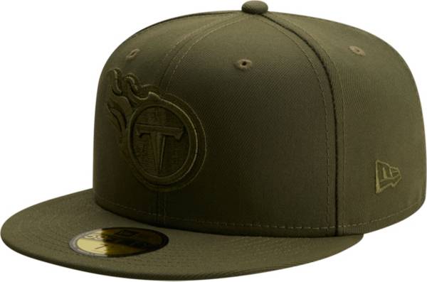 New Era Men's Tennessee Titans Color Pack 59Fifty Olive Fitted Hat