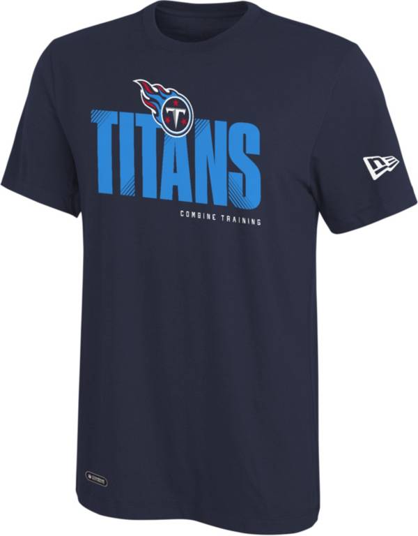 New Era Men's Tennessee Titans Combine Hash Navy T-Shirt