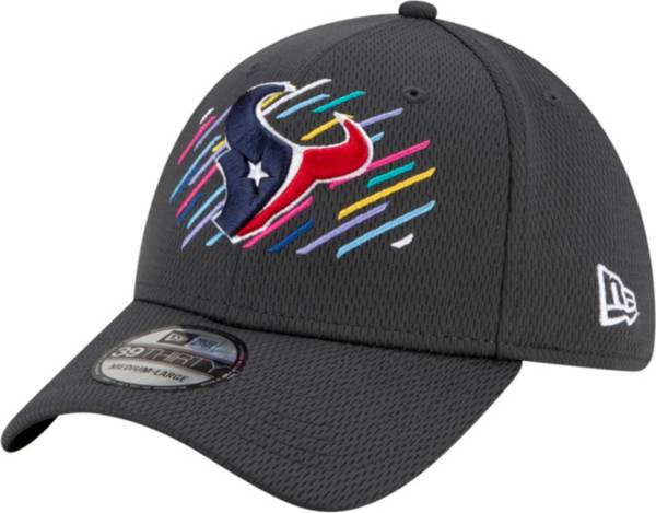 New Era Men's Houston Texans Crucial Catch 39Thirty Grey Stretch Fit Hat