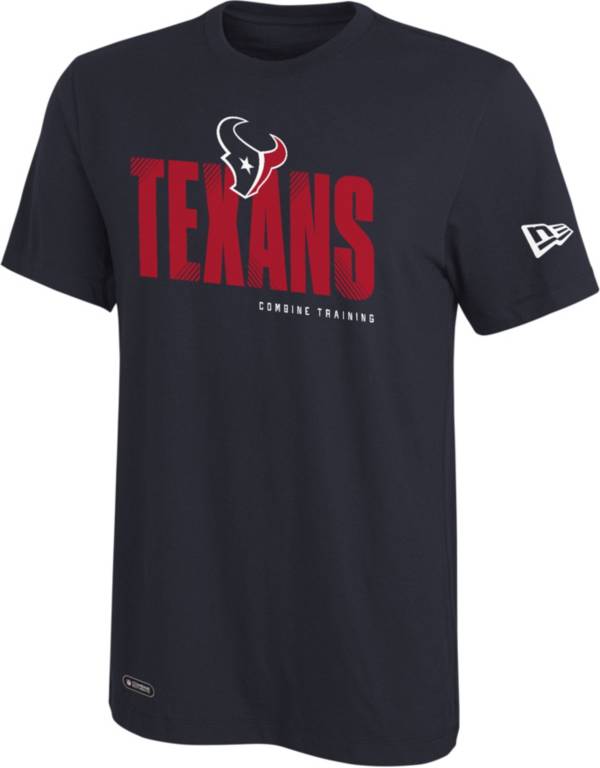 New Era Men's Houston Texans Combine Hash Navy T-Shirt