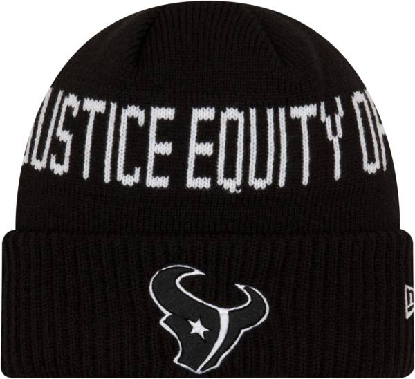 New Era Men's Houston Texans Social Justice Black Knit