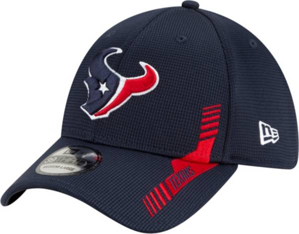 New Era Men's Houston Texans Navy Sideline 2021 Home 39Thirty Stretch Fit Hat