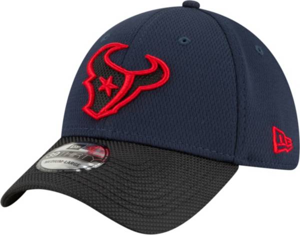 New Era Men's Houston Texans Sideline 2021 Road 39Thirty Navy Stretch Fit Hat