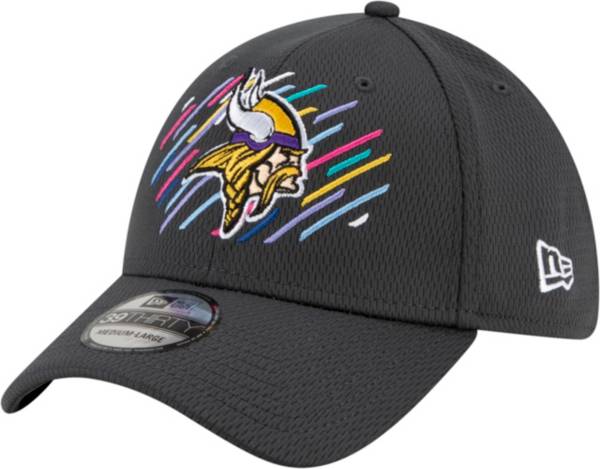 New Era Men's Minnesota Vikings Crucial Catch 39Thirty Grey Stretch Fit Hat