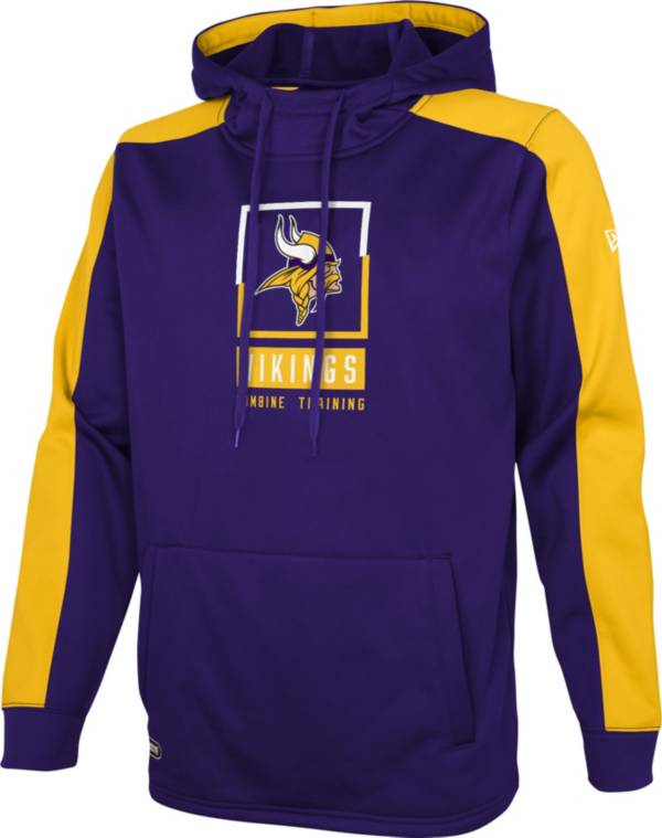 New Era Men's Minnesota Vikings Purple Combine Rise Pullover Hoodie