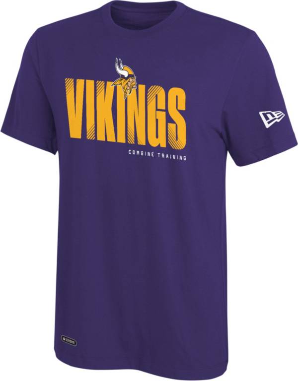 New Era Men's Minnesota Vikings Combine Hash Purple T-Shirt