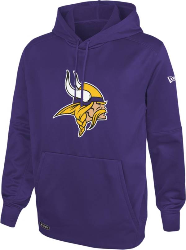 New Era Men's Minnesota Vikings Purple Combine Pullover Logo Hoodie