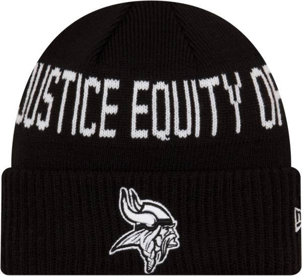 New Era Men's Minnesota Vikings Social Justice Black Knit