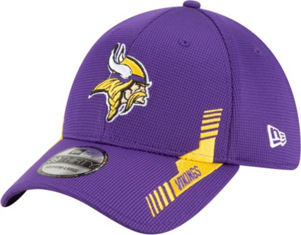 New Era Men's Minnesota Vikings Purple Sideline 2021 Home 39Thirty Stretch Fit Hat