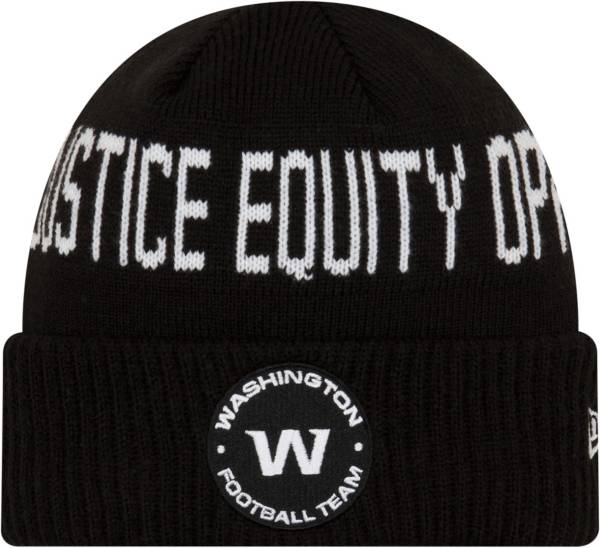 New Era Men's Washington Football Team Social Justice Black Knit product image