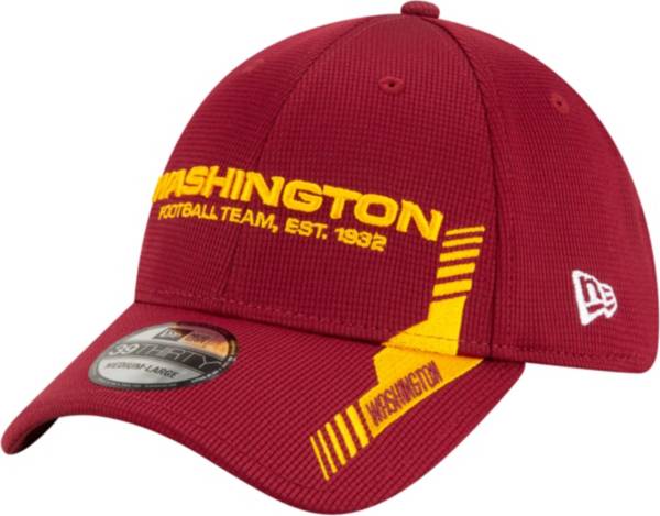 New Era Men's Washington Football Team Red Sideline 2021 Home 39Thirty Stretch Fit Hat