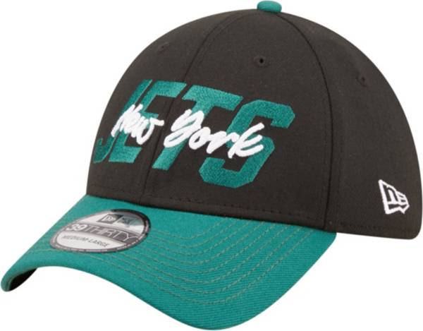 New Era Men's New York Jets 2022 NFL Draft 39Thirty Black Stretch Fit Hat